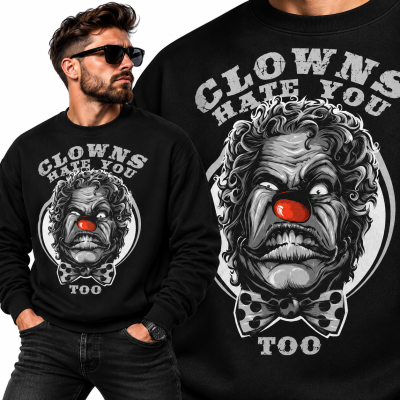 BLUZA HORROR CLOWND HATE